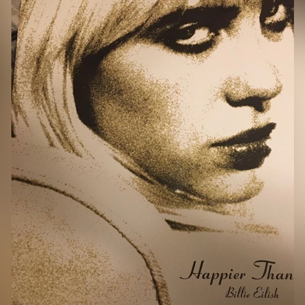 Billie eilish| happier than ever poster